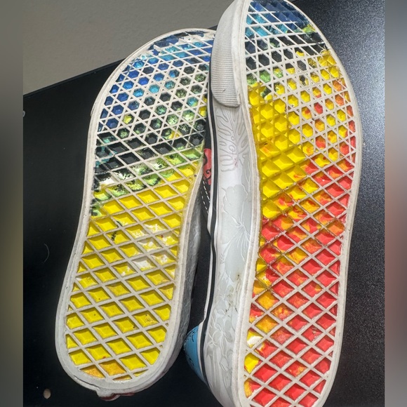 Vans Classic Slip-On Patchwork Floral Zebra Crayola Sneakers - Multicolor - Picture 7 of 8